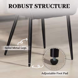 HOMCOM Accent Chair w/ Foot Pads and Chenille Fabric Arm Chair, Black