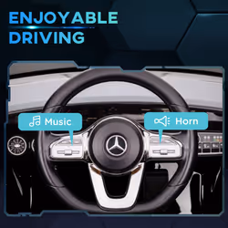 AIYAPLAY Mercedes-Benz AMG CLA 45 Licensed 12V Ride on Car w/ Music - Black