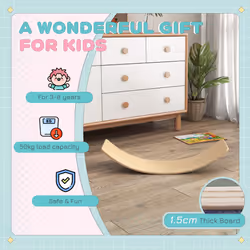 AIYAPLAY Kids Wooden Balance Board for Children, for 3-8 Years Old - Additional view 6