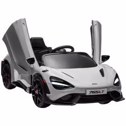 AIYAPLAY McLaren 765LT Licensed 12V Kids Ride on Car w/ MP3 Music, Grey