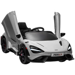 AIYAPLAY McLaren 765LT Licensed 12V Kids Ride on Car w/ MP3 Music, Grey