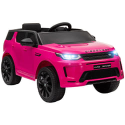 AIYAPLAY Licensed Land Rover, Kids Electric Car w/ Remote, Music, Pink