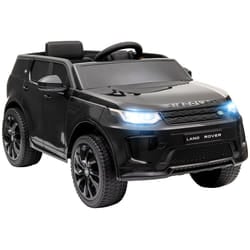 AIYAPLAY Licensed Land Rover, Kids Electric Car w/ Remote, Music, Black