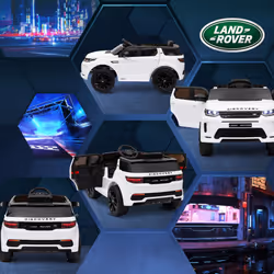 AIYAPLAY Licensed Land Rover, Kids Electric Car w/ Remote, Music, White - Additional view 5