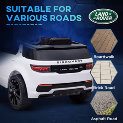 AIYAPLAY Licensed Land Rover, Kids Electric Car w/ Remote, Music, White - Additional view 8