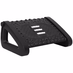 HOMCOM Non-Slip Foot Rest Under Desk Office Footrest with Adjustable Height