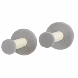 PawHut 3-Piece Corner Design Cat Wall Shelves Furniture, Light Grey - Additional view 9