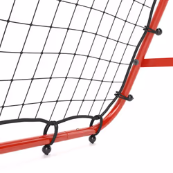 HOMCOM Rebounder Net Football Target Goal with Adjustable Angles, Red - Additional view 4