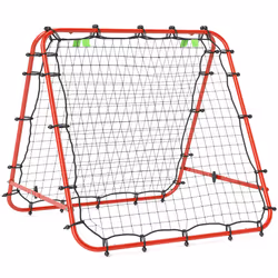 HOMCOM Rebounder Net Football Target Goal with Adjustable Angles, Red - Additional view 5