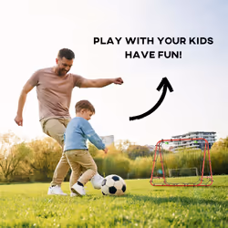 HOMCOM Rebounder Net Football Target Goal with Adjustable Angles, Red - Additional view 8