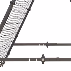 HOMCOM Rebounder Net Football Target Goal with Adjustable Angles, Black - Additional view 8