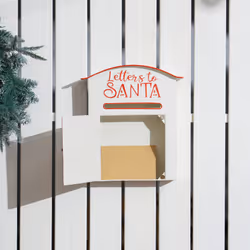 HOMCOM Christmas Post Box Wall Mounted Santa Mailbox for Xmas Decoration - Additional view 5