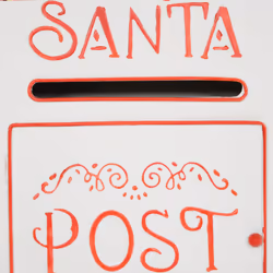 HOMCOM Christmas Post Box Wall Mounted Santa Mailbox for Xmas Decoration - Additional view 6