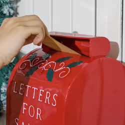 HOMCOM Christmas Post Box Freestanding or Wall Mounted for Xmas Decoration - Additional view 7