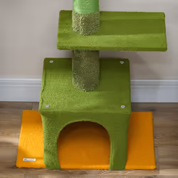 PawHut 230-275cm Floor-to-Ceiling Cat Tree for Indoor Cats with Cat House - Additional view 7