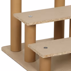 PawHut Three-Step Portable Dog Stairs with Washable Plush Cover, for Small Pets - Additional view 6