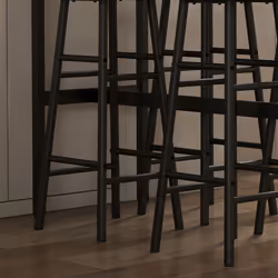 HOMCOM 5 Piece Bar Set, Industrial Kitchen and Chair Set Rustic Brown - Additional view 8