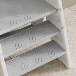 AIYAPLAY Toddler Tower, Foldable and Adjustable, with Handle, Non-Slip, Grey - Additional view 9