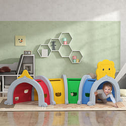 AIYAPLAY Kids Play Tunnel for 3-6 Years, Crawl and Climb, Lion Design