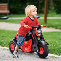 AIYAPLAY Ride On Car Foot To Floor Kids Car w/ Music, Bubble - Black
