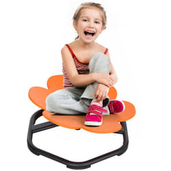 AIYAPLAY Sensory Spinning Chair for Kids, for Balance, Coordination, Orange