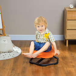 AIYAPLAY Sensory Spinning Chair for Kids, for Balance, Coordination, Orange