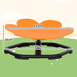 AIYAPLAY Sensory Spinning Chair for Kids, for Balance, Coordination, Orange - Additional view 5