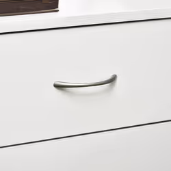 HOMCOM Modern 3 Drawers Side Cabinet Wooden Bedside Table White - Additional view 7