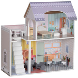 AIYAPLAY Dolls House with 13 Furniture Pieces and Accessories