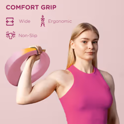 SPORTNOW 12kg Kettlebell for Weight Lifting, Strength Training, Pink