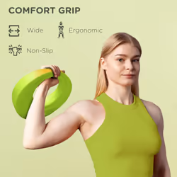 SPORTNOW 8kg Kettlebell for Weight Lifting, Strength Training, Green
