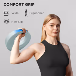 SPORTNOW 6kg Kettlebell for Weight Lifting, Strength Training, Light Grey