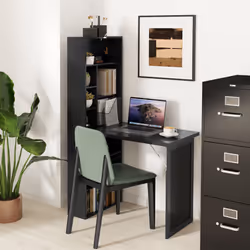 HOMCOM Convertible Desk with Blackboard Multi-function Workstation, Black - Additional view 8