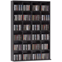 HOMCOM DVD CD Media Storage Rack, Video Display Unit, 89 x 130.5 cm
