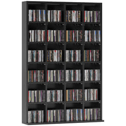 HOMCOM DVD CD Media Storage Rack, Video Display Unit, 89 x 130.5 cm