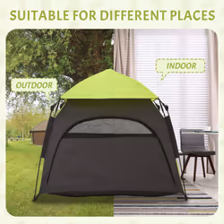 PawHut Foldable Dog Cat Tent with Water-Resistant Oxford Cloth, Carry Bag - Additional view 4