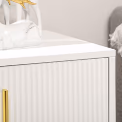 HOMCOM 3 Drawer Dresser, Chest of Drawers Storage Cabinet, White - Additional view 8