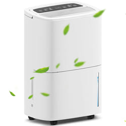 HOMCOM 20L/Day Dehumidifier with Continuous Drainage, 5L Water Tank, Timer