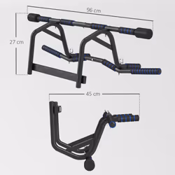 SPORTNOW Multi-Grip Pull Up Bar, Chin Up Bar Doorway with Non-Slip Grips - Additional view 5