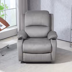 HOMCOM Recliner Armchair for Living Room, Recliner Chair with Cup Holder Grey - Additional view 5