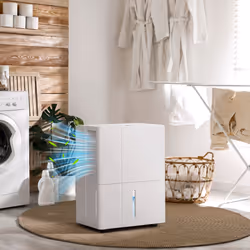 HOMCOM 30L Dehumidifier with Filter, Auto Defrost, for Home Laundry Drying