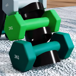 SPORTNOW Dumbbells Set with Carry Storage Rack, 2 x 1kg, 2 x 2kg, 2 x 3kg - Additional view 8
