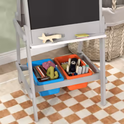 AIYAPLAY Double-Sided Art Easel for Kids with Paper Roll, Storage Boxes - Additional view 6