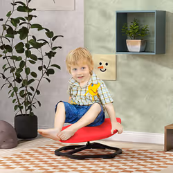 AIYAPLAY Sensory Spinning Chair for Kids, for Balance, Coordination, Red