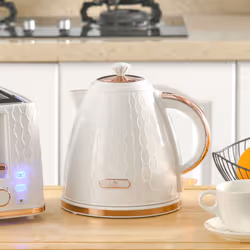 HOMCOM Electric Kettle, Fast Boil, 1.7L, 3kW, Swivel, Auto Shut-off, Cream
