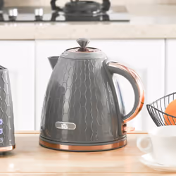 HOMCOM Electric Kettle, Fast Boil, 1.7L, 3kW, Swivel, Auto Shut-off, Grey