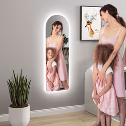 HOMCOM Full Length Wall Mirror with Lights Dimming and 3 Colour Adjustable - Additional view 7