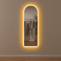 HOMCOM Full Length Wall Mirror with Lights Dimming and 3 Colour Adjustable - Additional view 8