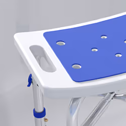 HOMCOM Adjustable Shower Stool with Foot Pads for Elderly Disabled Purple - Additional view 7