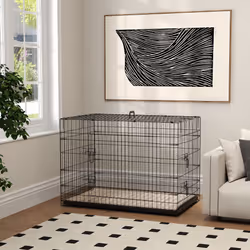PawHut Dog Crate with Two Doors, Tray, Soft Cushion, for Extra Large Dogs - Additional view 7